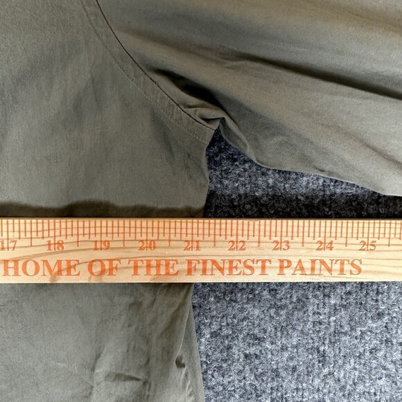 Theory‎ Shirt Mens Large Brown Solid Button Up Long Sleeve Casual Office Adult - Picture 6 of 7